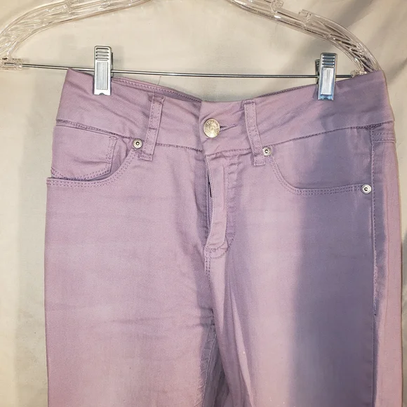 Seven7 Lilac Skinny Ankle Tummyless Denim Pants - 8 - Picture 2 of 9